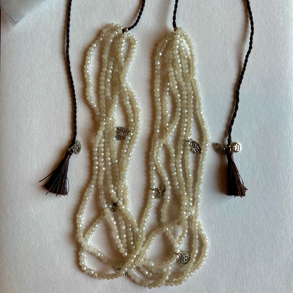 Marlyn Schiff Multi Layer Beaded Charm Hamsa 🪬 Necklace - Picture 7 of 7